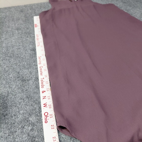 Pink Republic Midi Knee Dress Size SMALL Purple Sundress Sleeveless Zip Lined - Picture 5 of 11